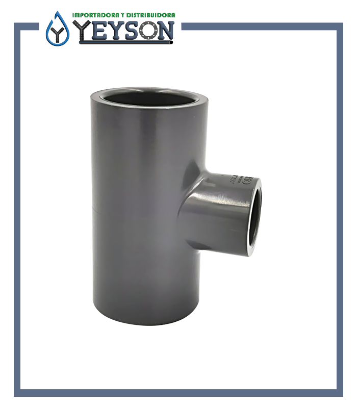 Tee reducción PVC SCH-80 Lesso
